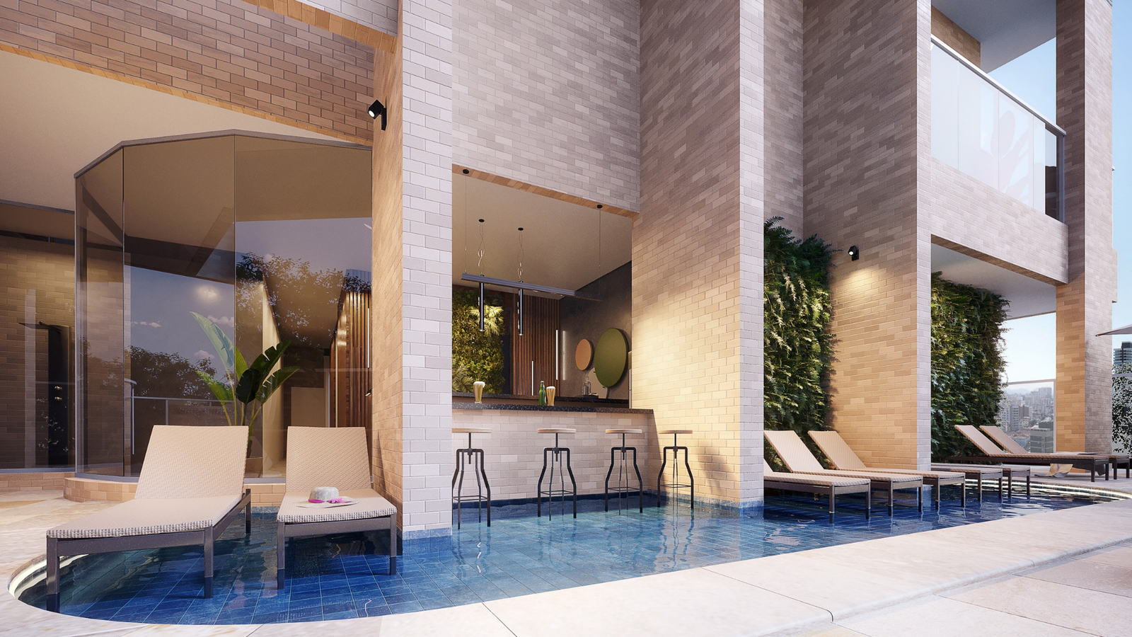 Piscina e bar